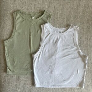 Hollister Ribbed Cotton Tanks
